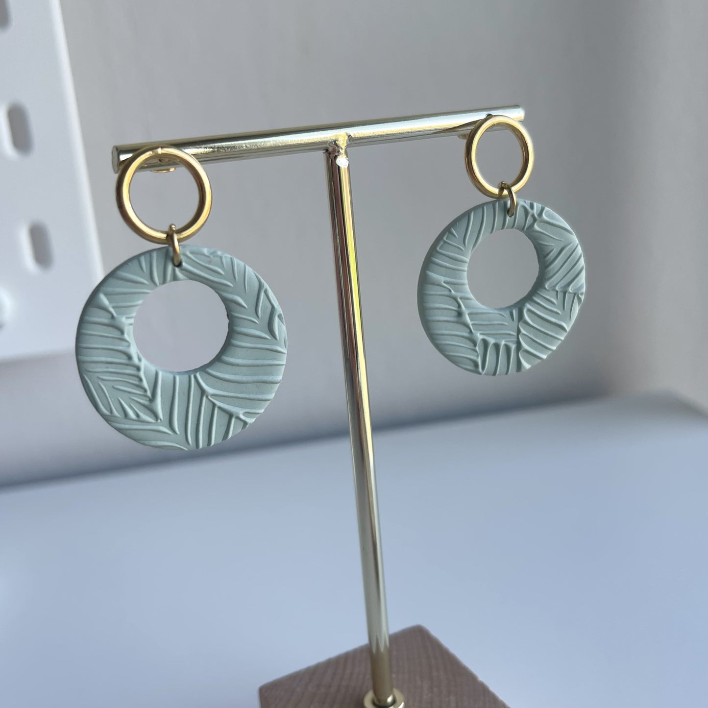 Polymeerklei oorbellen Tess sage