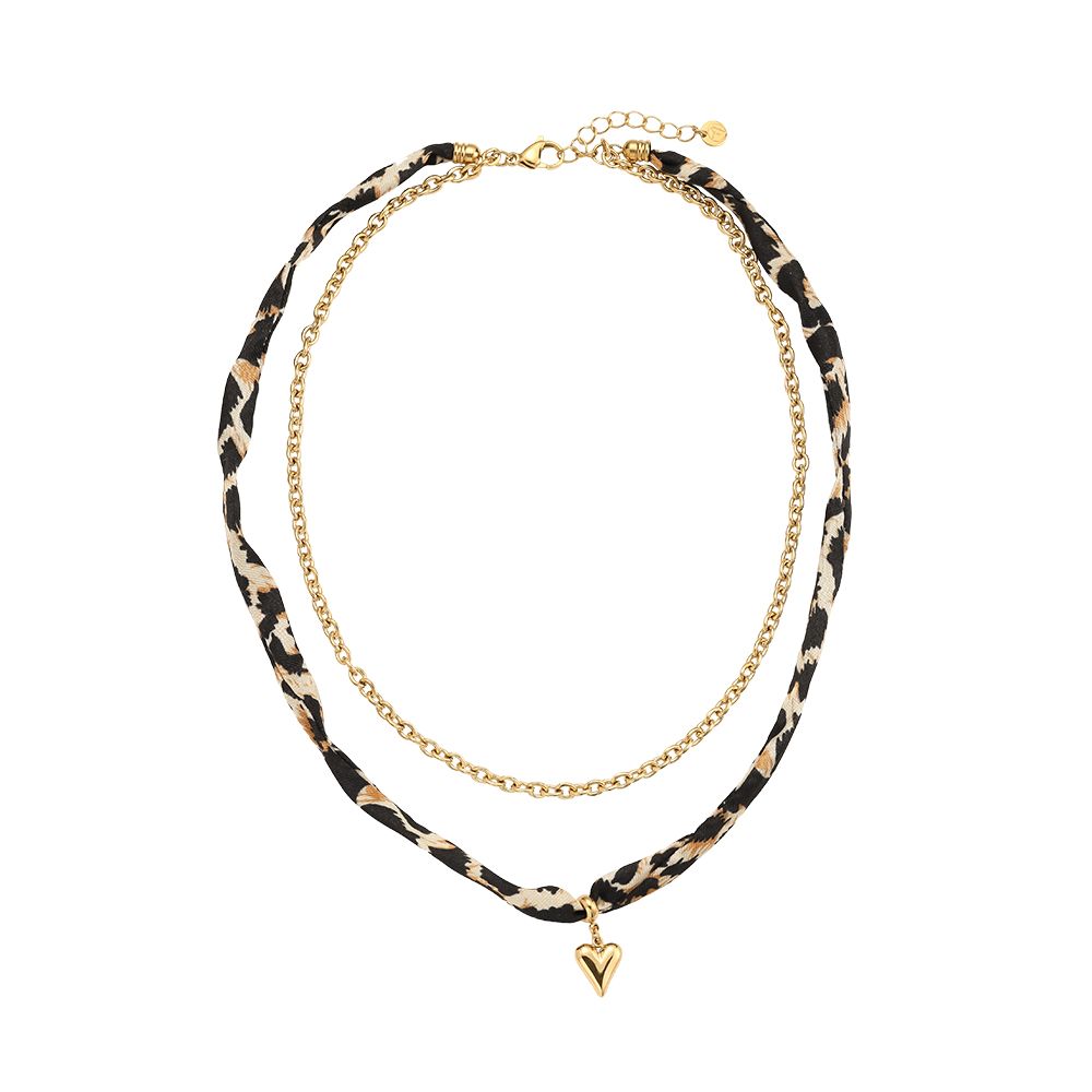 Ketting luipaard hartje