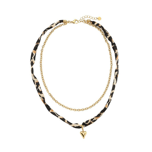 Ketting luipaard hartje