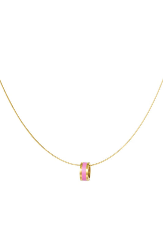 Ketting pink & gold
