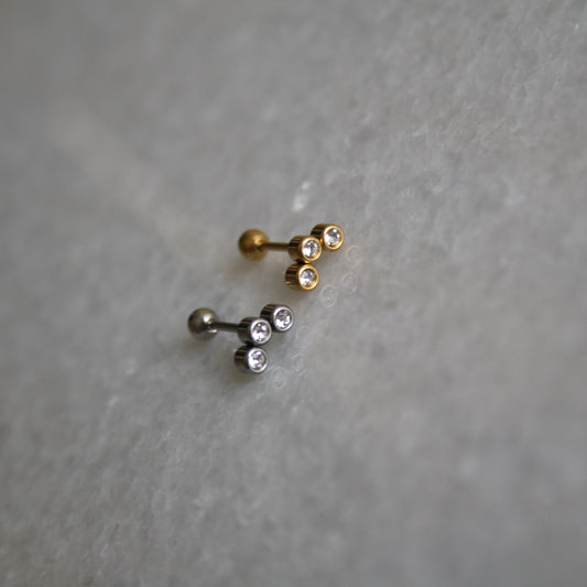 Piercing triple zilver