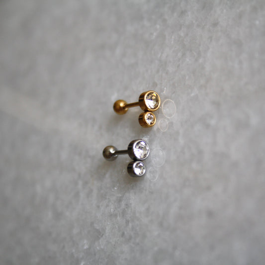 Piercing double goud