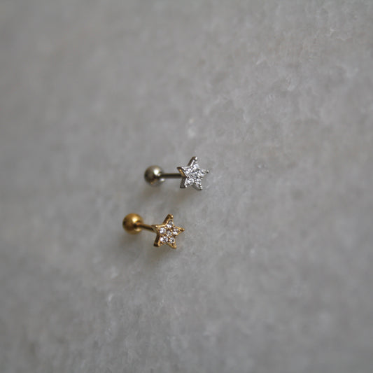 Piercing star zilver