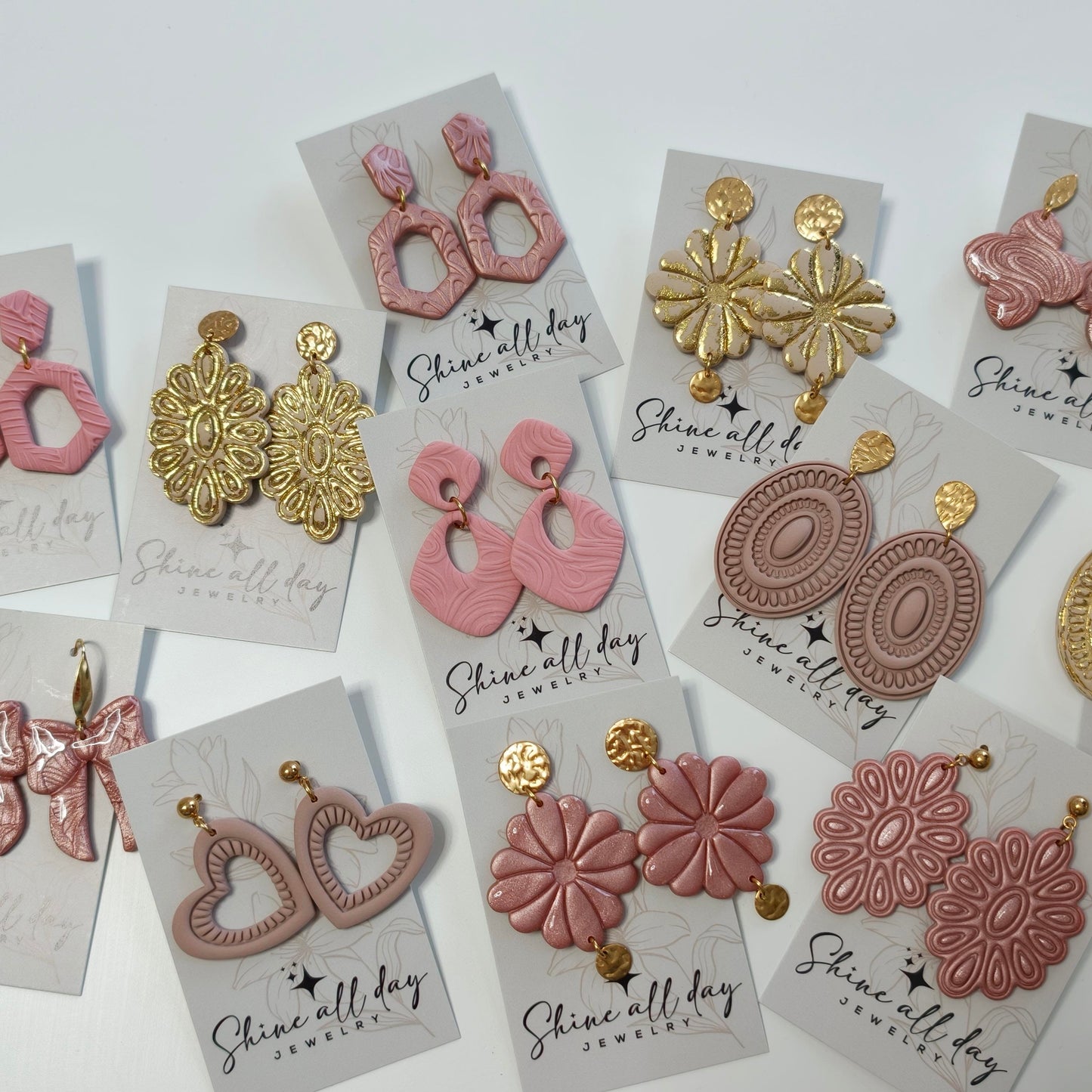 Polymeerklei oorbellen donna goud