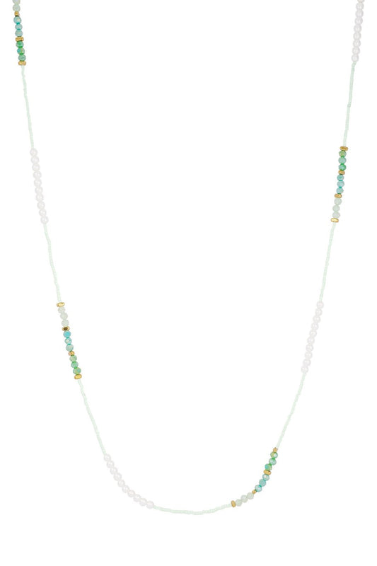 Lange ketting parel GROEN