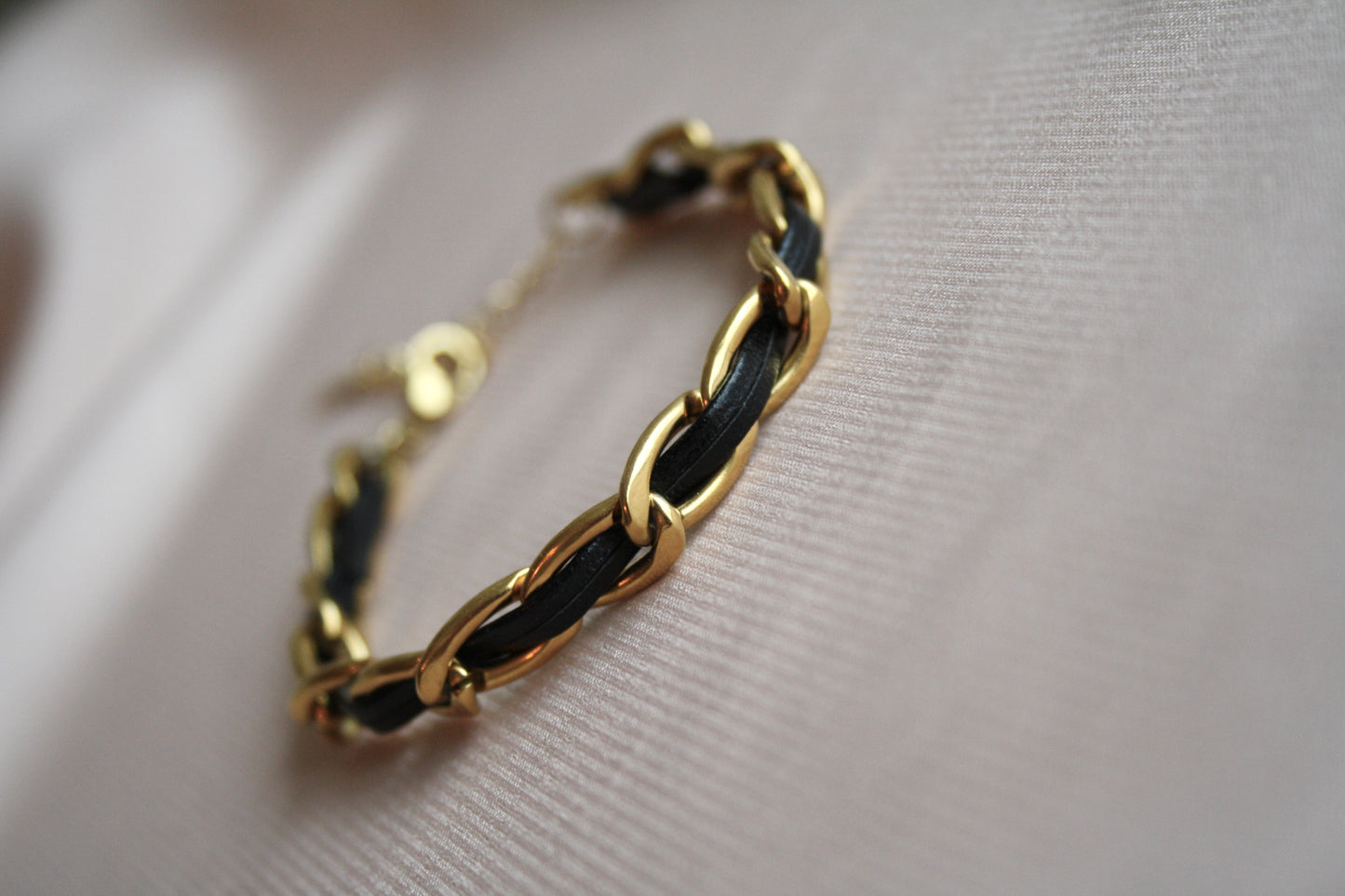 Armband zwart & goud