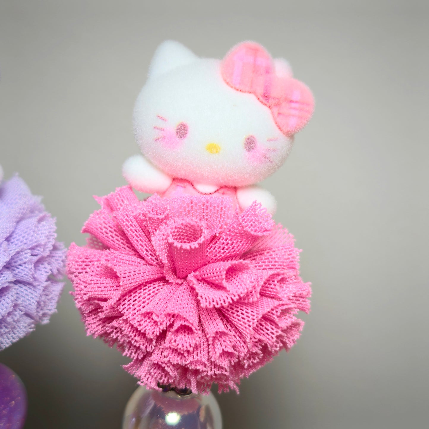 Kralen pen 7 roze