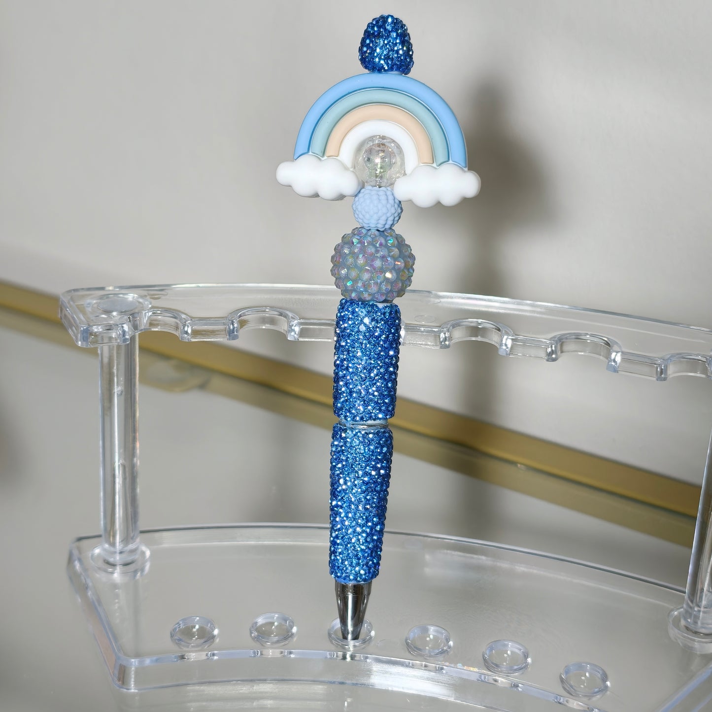 Pen regenboog blauw
