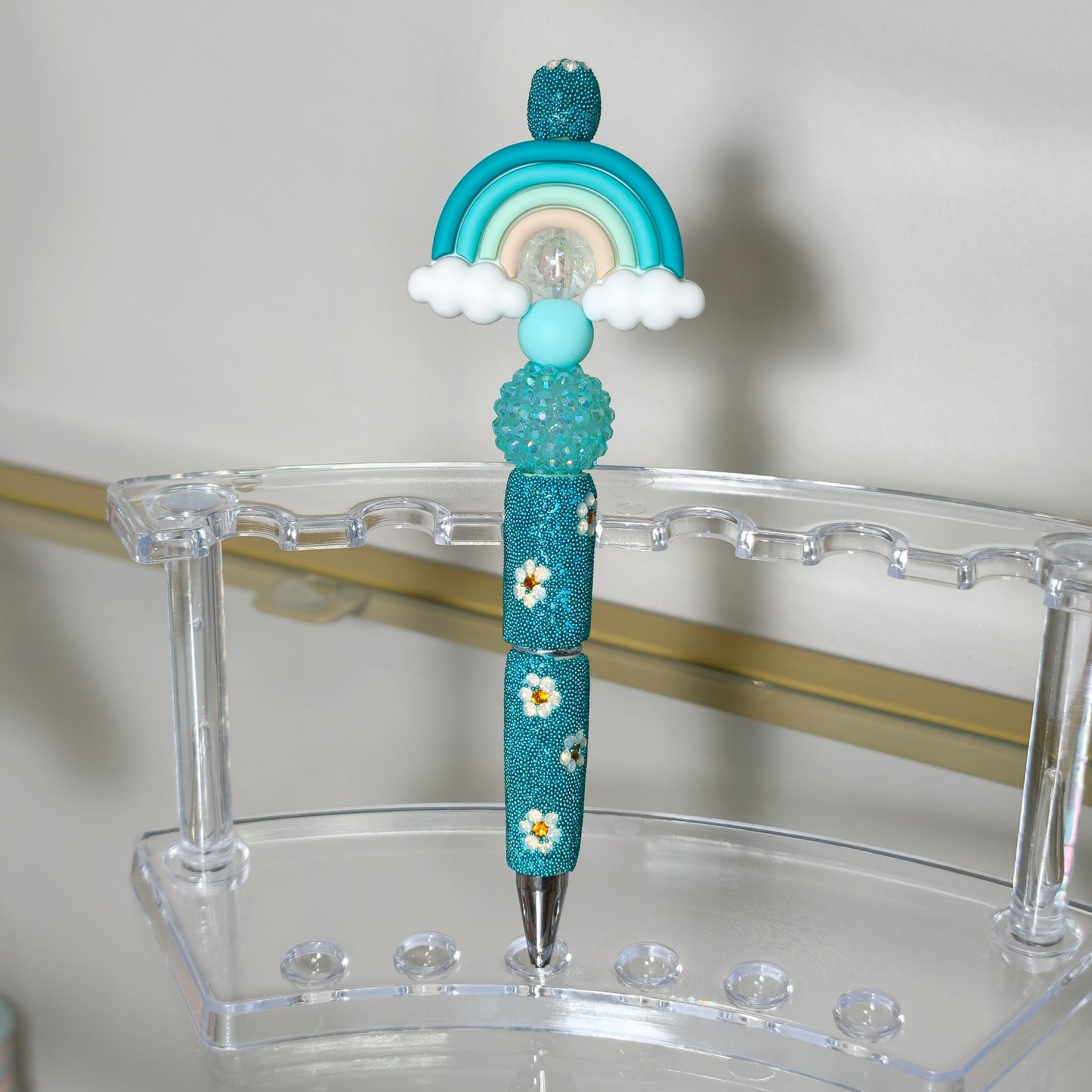 Pen regenboog Aqua