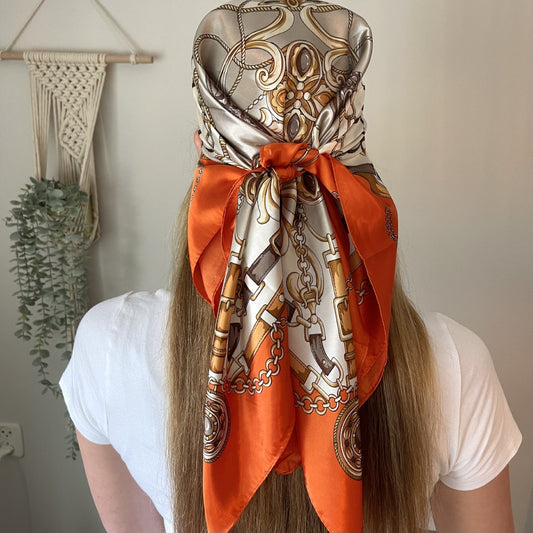 Sjaal chain oranje