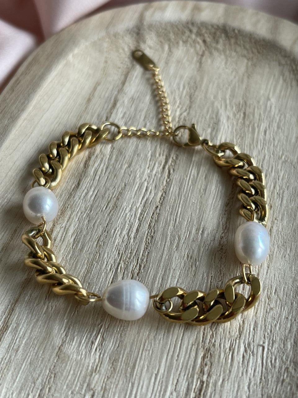Armband chain and pearls